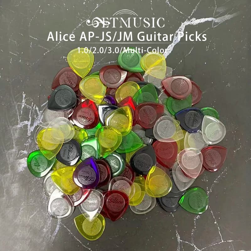 100 pz Alice Trasparente Grandi/Piccoli Mediatori Durevole Goccia D'acqua Plettri per Chitarra Goccia di Pioggia Basso Chitarra Plettro 1.0/2.0/3.0mm