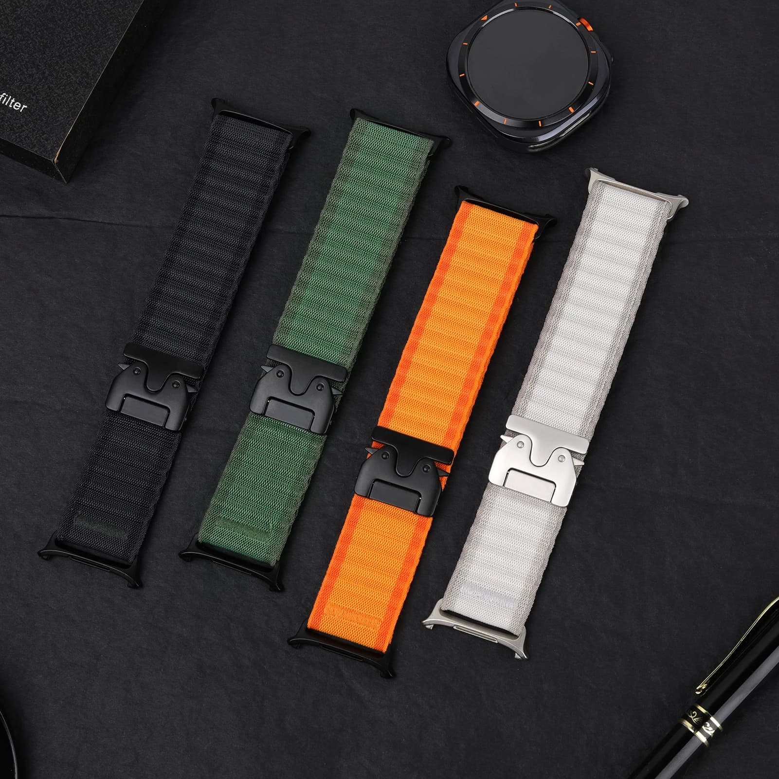 Paracadute Trail loop Per Samsung Galaxy Watch Ultra Strap 47mm accessori Bracciale in nylon correa Galaxy watch 7 Ultra 47 mm band