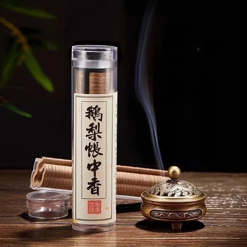 Y 42 pz/scatola Puro Disco Naturale Incenso Mini Legno di Sandalo Meditazione Persistente Fragranza Reed Diffusore Estratto di Pianta Bruciatore di Incenso
