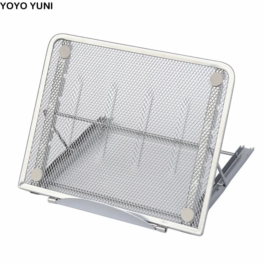 6 Adjustable Height Metal Laptop Stand High Quality Portable Tablet Holder Breathable Multi-Angle Foldable Portable Stand