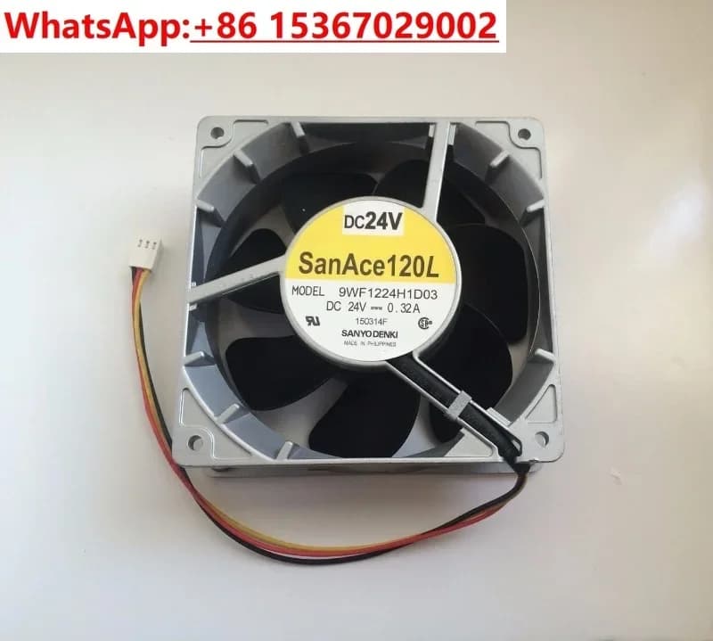 9WF1224H1D03 Ventola DC24V 0,32A a 3 fili, in lega di alluminio