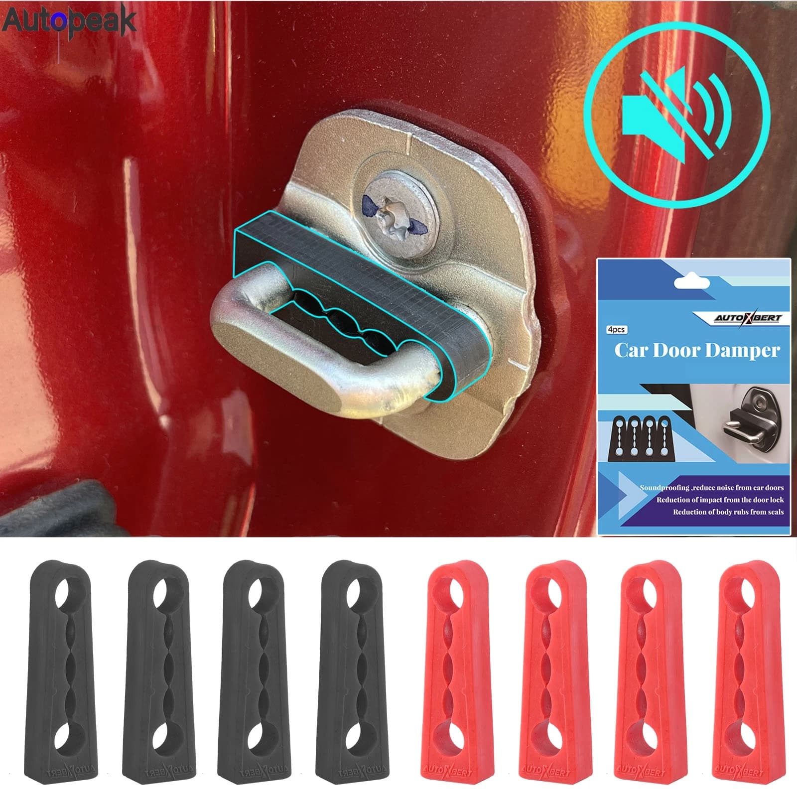 Serratura della porta guarnizione per non udenti tampone per Nissan Qashqai X-Trail Tiida Juke Rogue Note Altima Almera Sentra Sound ammortizzatore