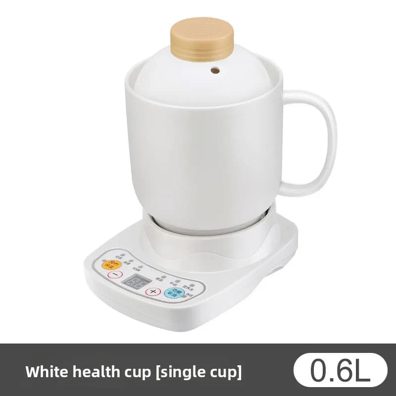 Automatic wellness cup, mini electric heating pot and ceramic vapour, all-in-one portable kettle for office and herbal soups
