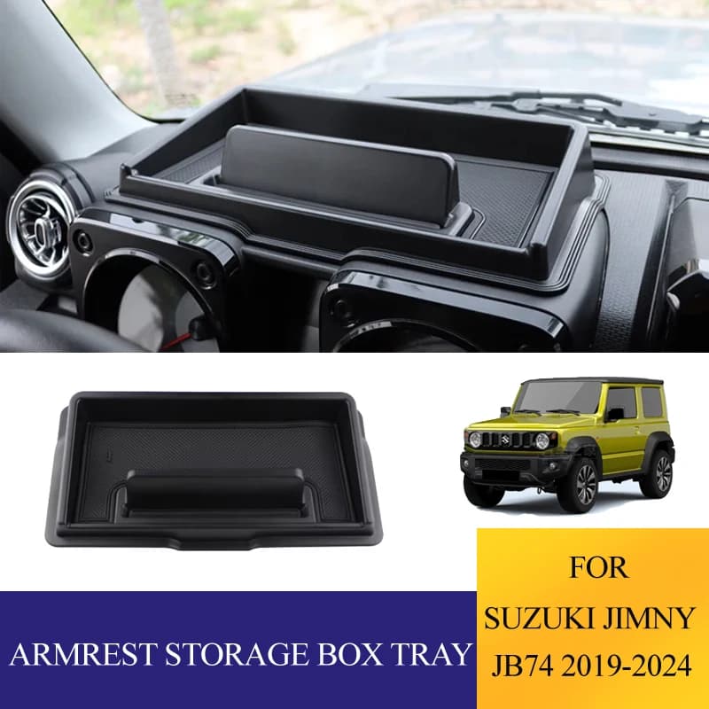 Vassoio portaoggetti per bracciolo auto per Suzuki Jimny JB64 JB74 2019-2025 Accessori per organizer per console centrale