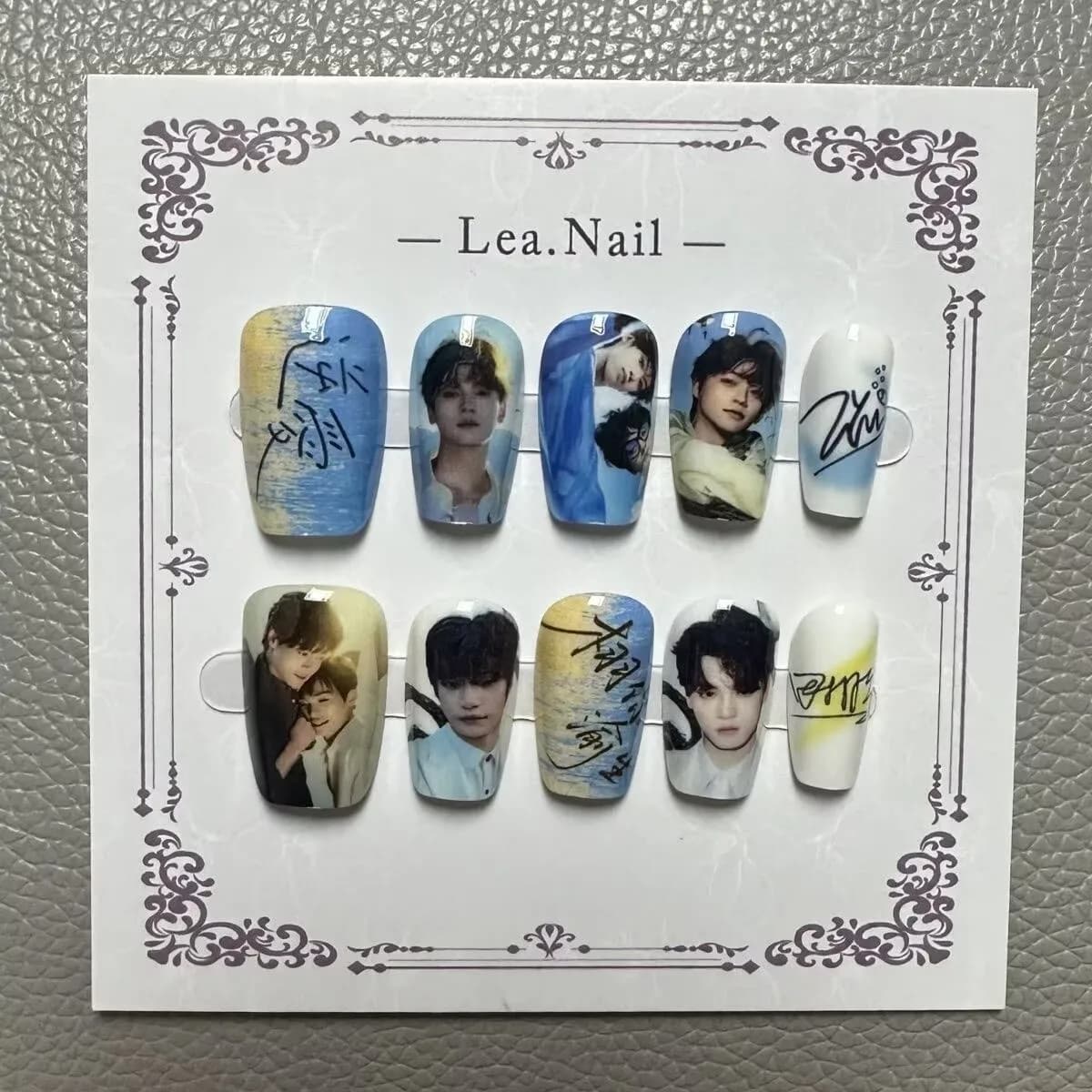 [Celebrity Support Nail Art Set: "XuYouYuSheng" Ziyu/Tian Xuning CP Style] Nail art per il supporto ai concerti, Reverse Love