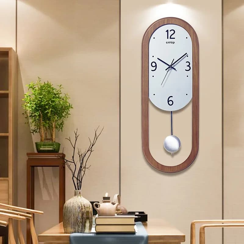 Office Unique Pendulum Wall Watch Design Fashion Bedroom Modern Wall Clock Living Room Luxury Reloj De Pared Home Decor Items