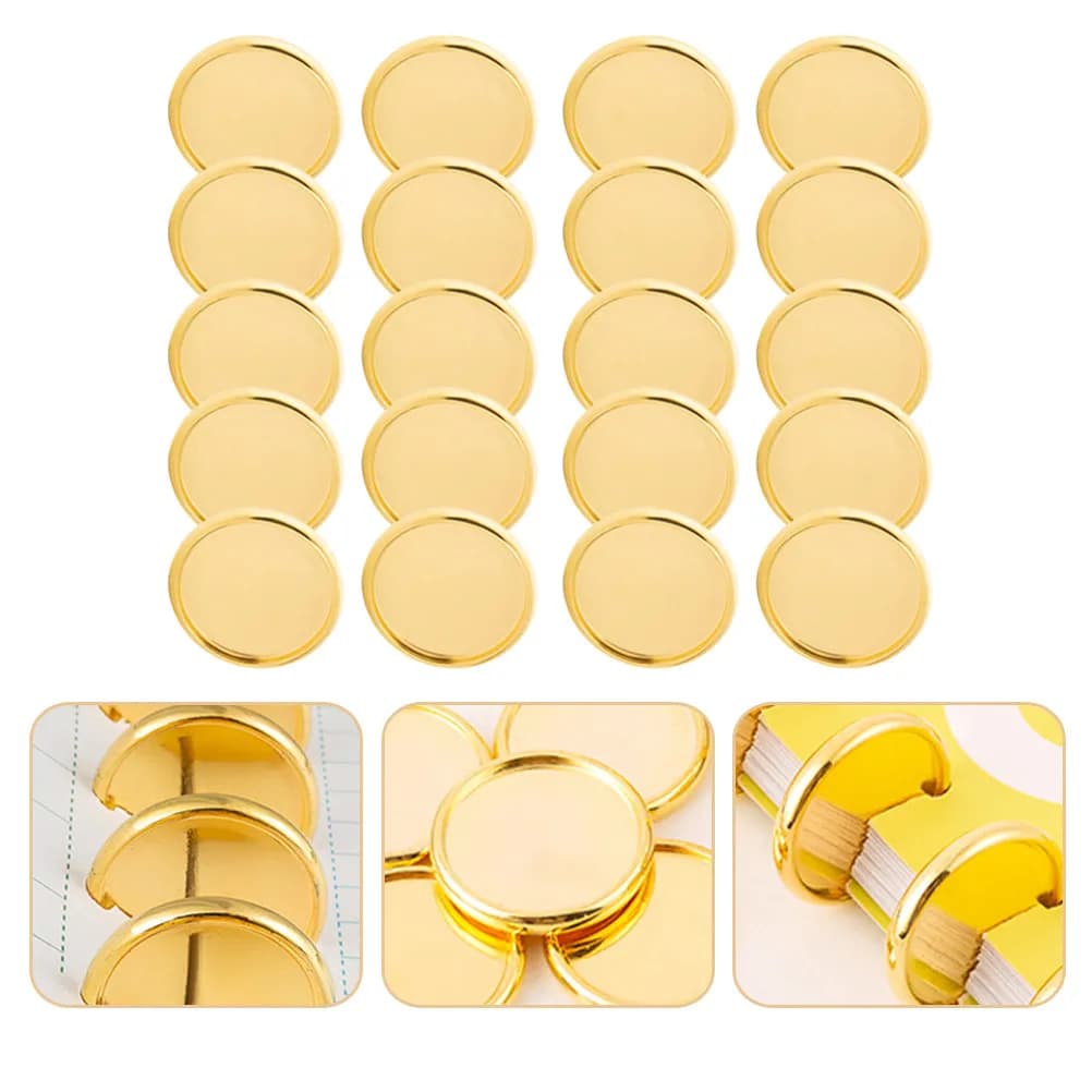 20 pcs Binding Halloween Christmas New Year Binding Rings For Notebook Disc Planner Ring Disc Notebook Rings ABS