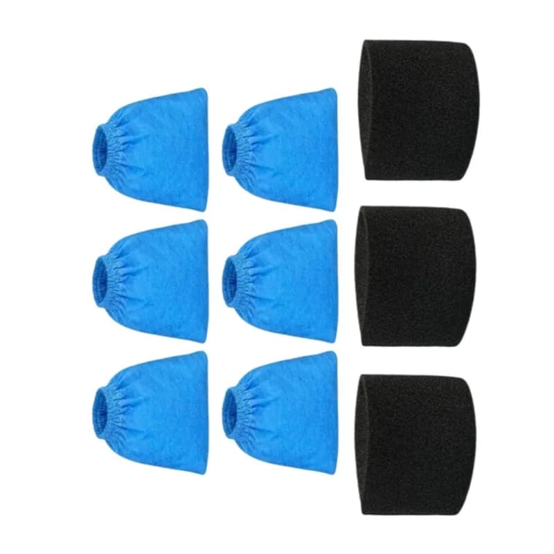 Sacchetti Filtro di Ricambio A50Q per Karcher NT/WD1 WD2/WD3, Sacchetto di Raccolta Tessile per Aspirapolvere, Filtri in Schiuma per Aspirazione a Secco e Umido