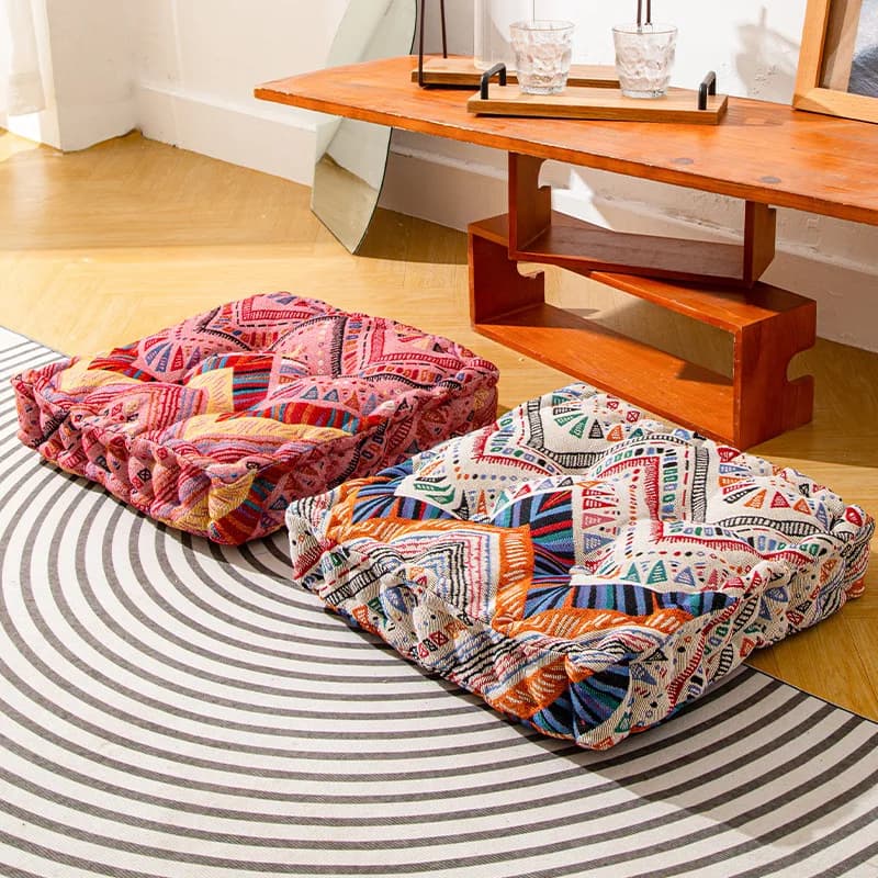 Cuscini da pavimento posti a sedere per adulti e bambini cuscini di seduta per sedie Boho quadrati grandi per soggiorno Yoga Tatami Sitting Home Decor