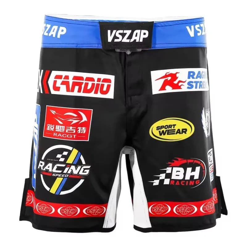 Pantaloncini da Allenamento Vszap per Ciclismo, Boxe, MMA, Competizioni di Arti Marziali, Sport, Fitness, Jiu-Jitsu Brasiliano