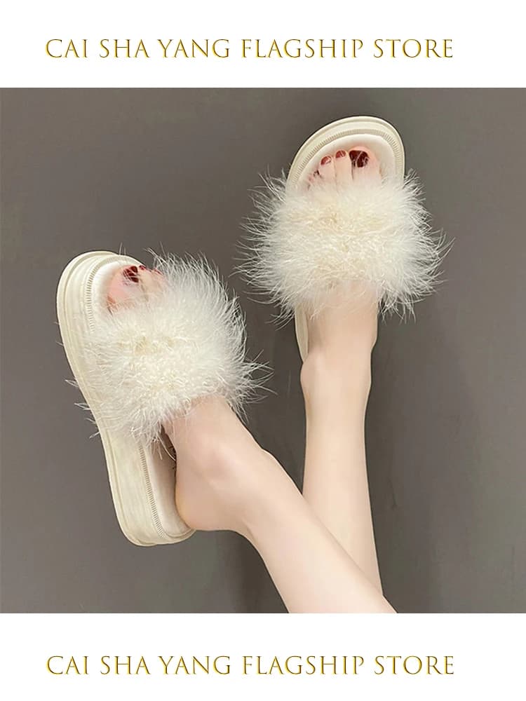 Ciabatte Morbide Stile Fiabesco da Donna, Nuove 2026, per Esterni Estivi, Sandali con Fondo Spesso, Bellissimi Sandali Bassi con Plateau