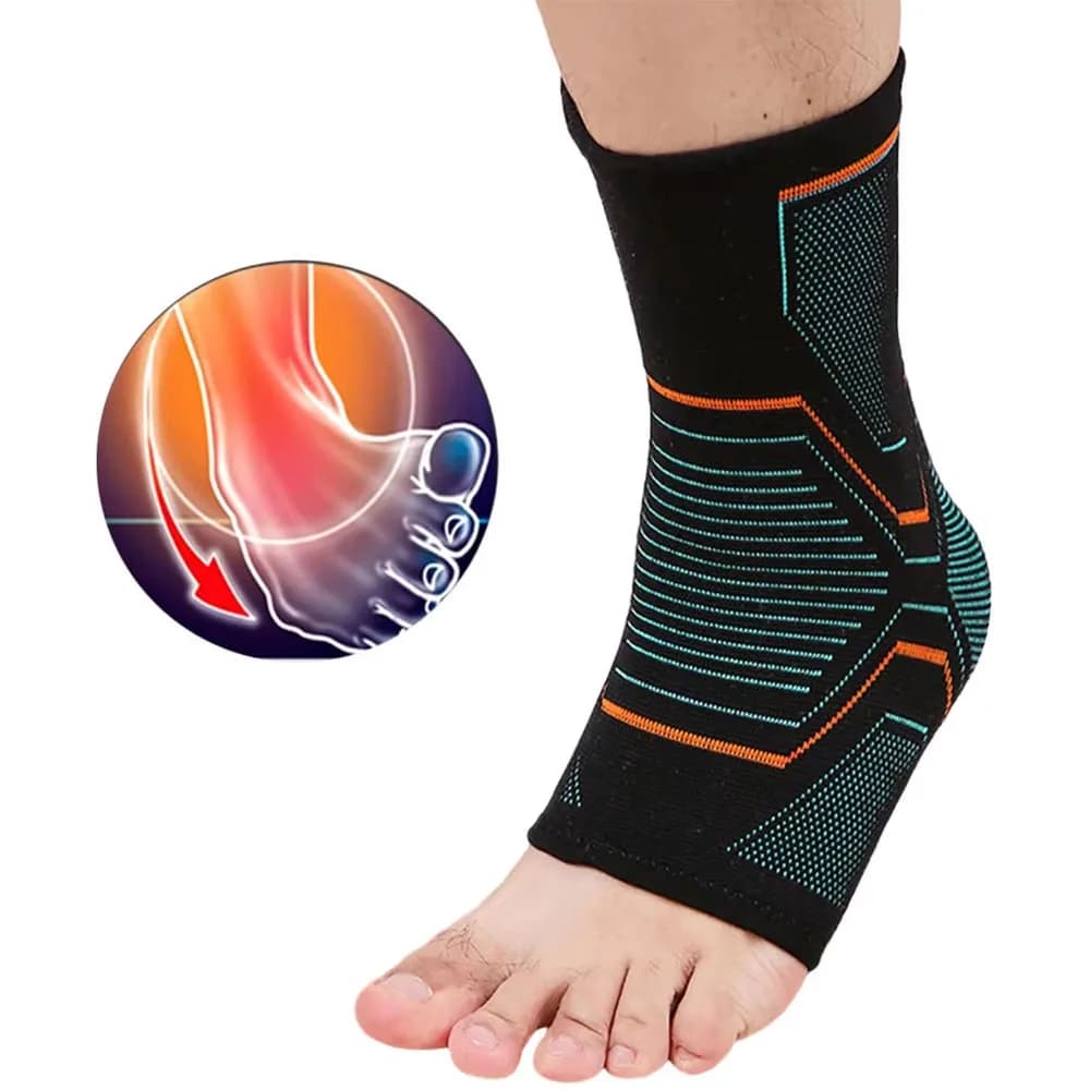 1 Pezzo Fascia Compressiva per Caviglia, Supporto per Recupero da Infortuni, Dolore Articolare, Supporto Tendineo, Calzini per Fascite Plantare con Supporto dell'Arco Plantare