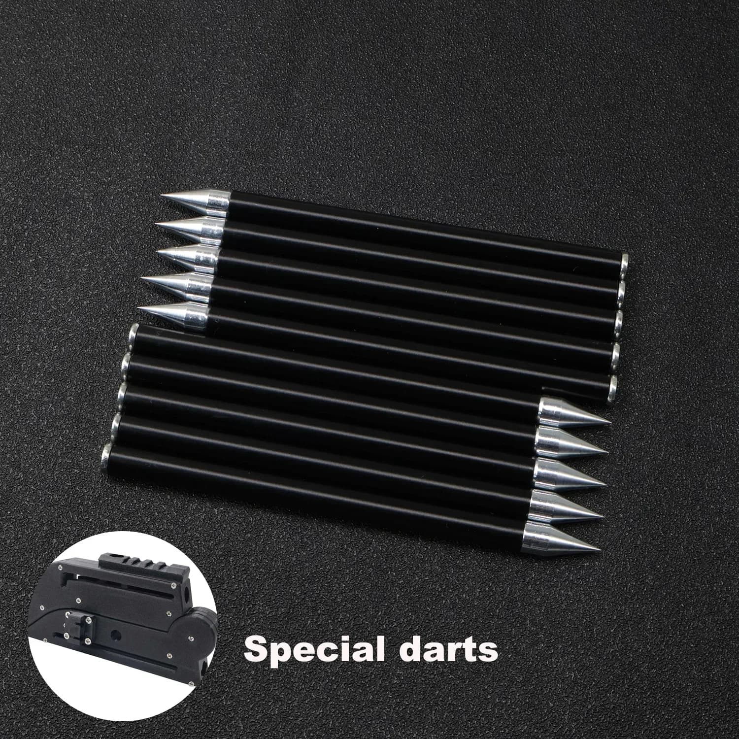 10PCS/20PCS 8mm Black Mini Folding Slingshot Special Featherless Short Arrow