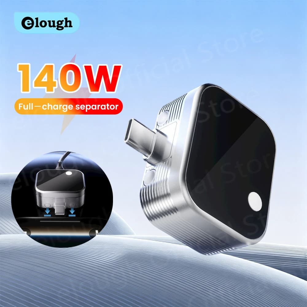 140W Universal Auto Disconnect Charger Adapter Type C Charging Separator Phones Full Charged Auto Power Cut Off Charger For iPad