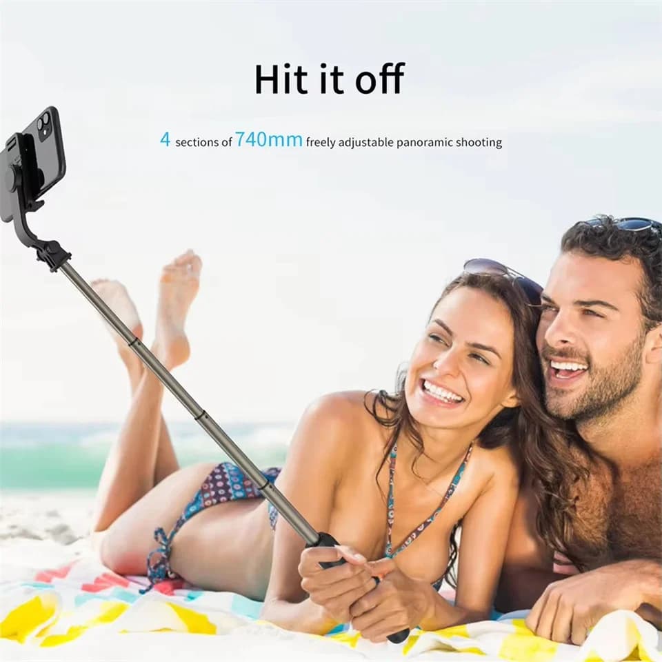 FANGTUOSI Per viaggi all'aperto 3 IN 1 Nuovo supporto per telefono con treppiede monopiede wireless Bluetooth per selfie
