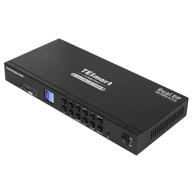 Kit switch KVM doppio monitor a 4 porte DP 4K60Hz con docking station USB 3.0 Switcher KVM EDID