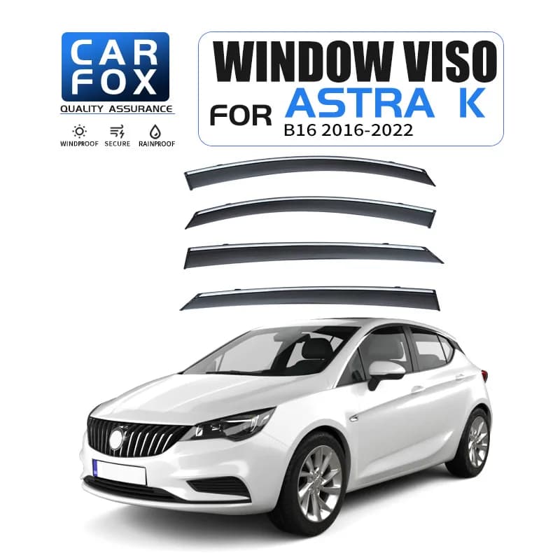 Per Opel Astra K 2016-2022 Finestra di Automobile Visiera Tenda Shelter Parabrezza Finestrino Laterale Pioggia Parasole Accessori Auto Car Styling