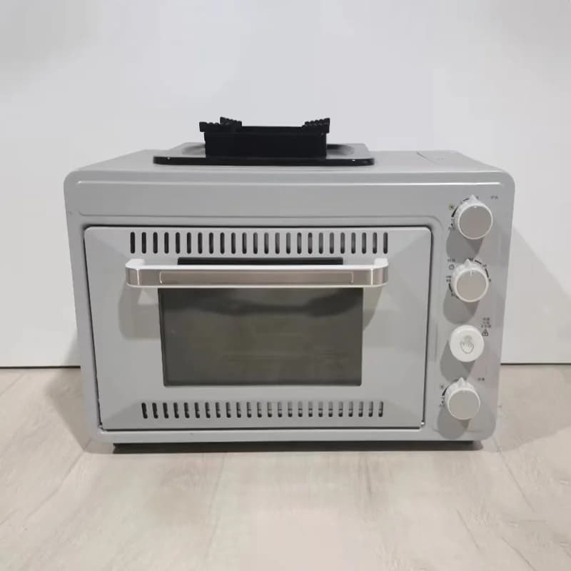 Friggitrice ad Aria Senza Olio per Campeggio e Viaggi, Elettrodomestico da Esterno 25L, Forno a Gas Portatile con Fornello per Campeggio