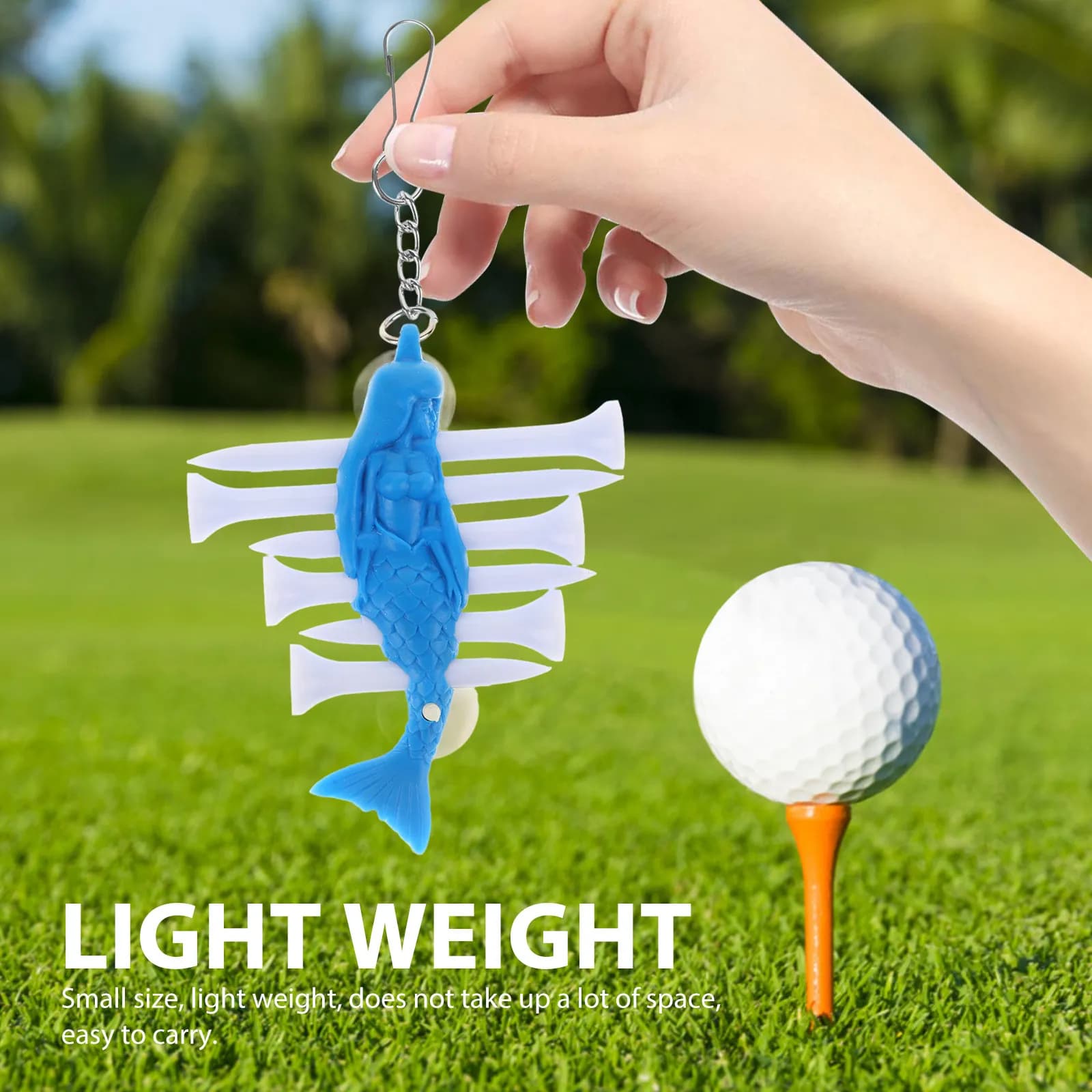 1 set di supporti per tee da golf, organizer universale stabile da appendere, design creativo, leggero e portatile per gli appassionati di golf professionisti