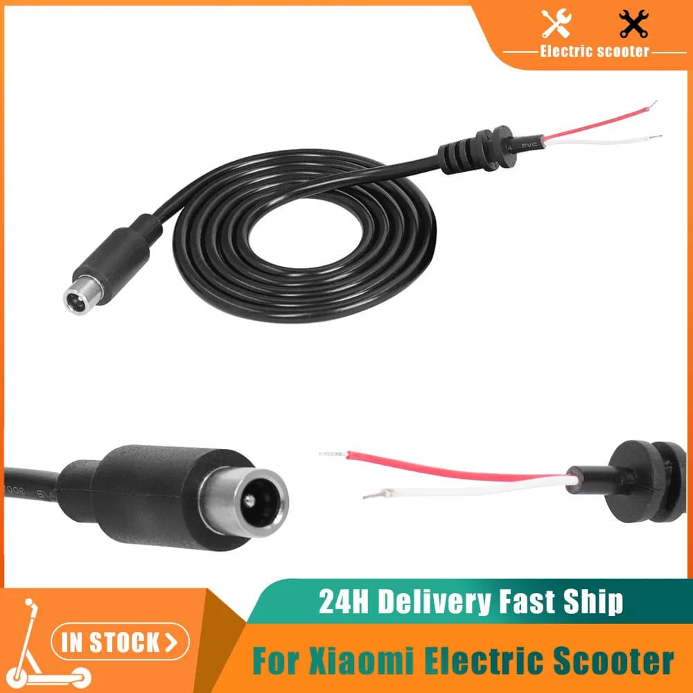DC 8mm Electric Scooter Charging Cable 42V 2A Charger Output Line For Xiaomi M365 Pro KickScooter Charger Line Plug Accessories