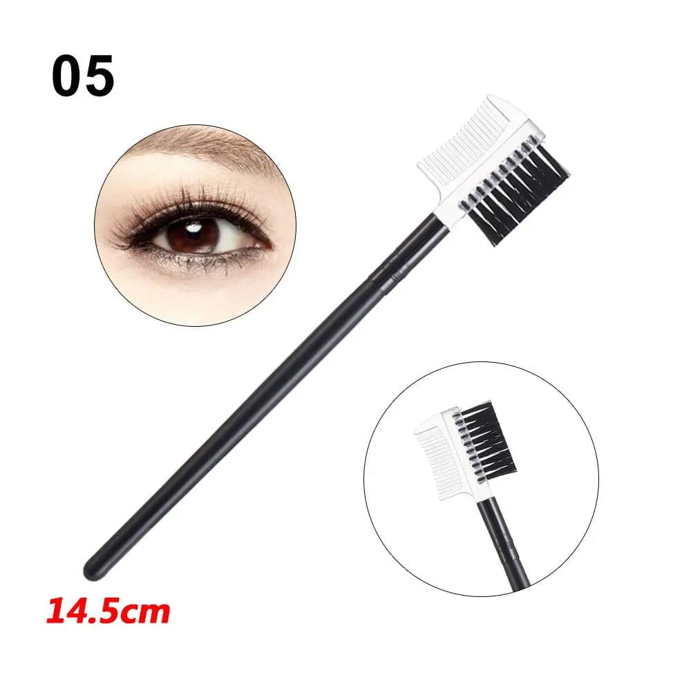 Tool for Extension Eyelashes, Eyelash combs, Mascara Separator, Eyebrow Brush 2 in 1