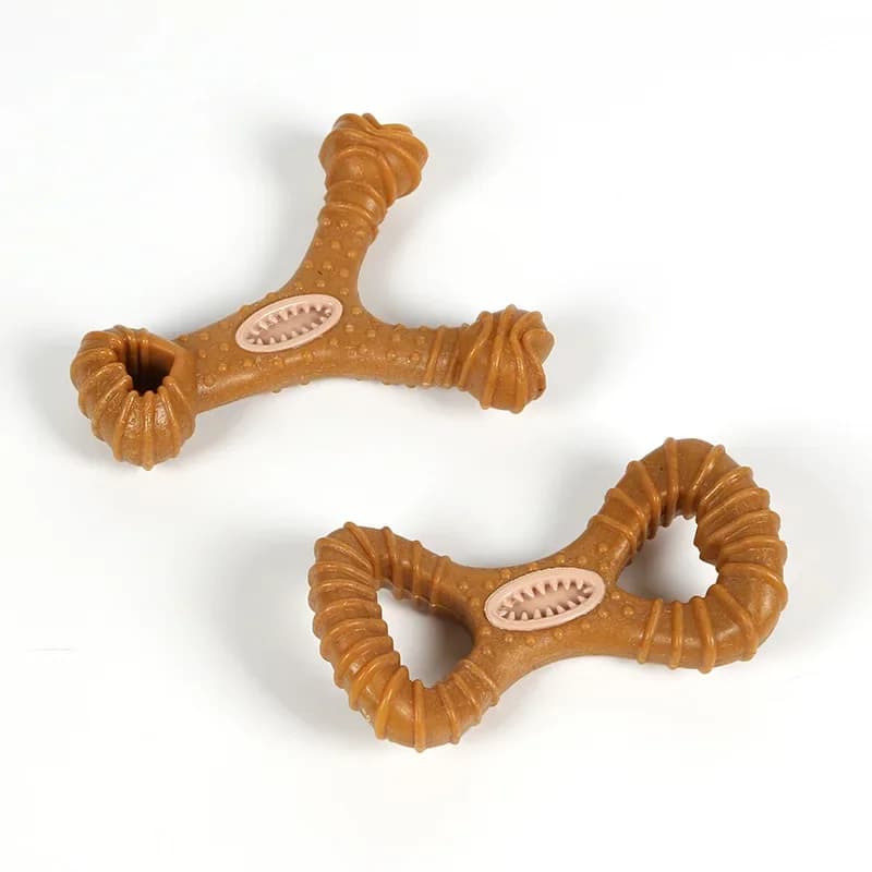 Nuovo bastone da masticare per cani in legno di razza grande da 15 cm, pulizia dei denti interattiva, giocattolo da masticare durevole, giocattolo per cani resistente e indistruttibile