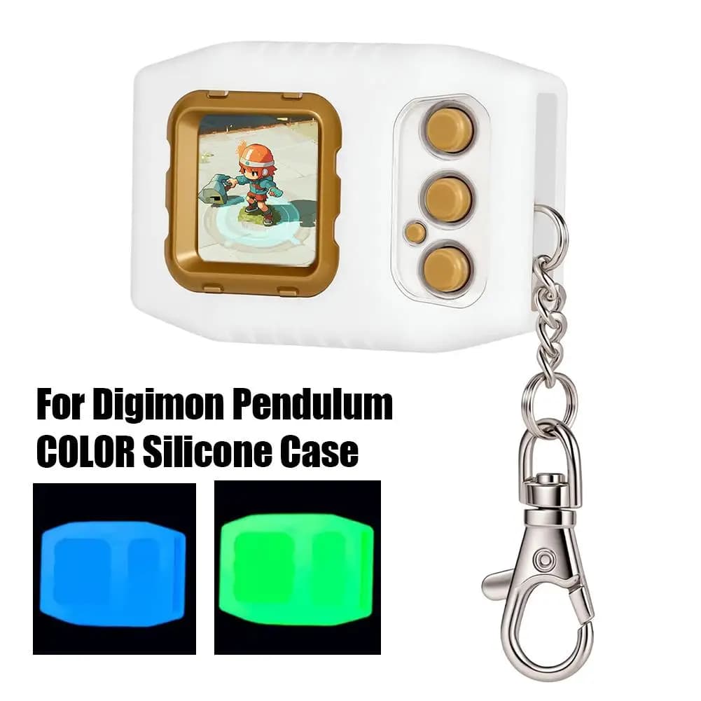 Custodia Protettiva in Silicone Luminosa per Digimon Pendulum COLOR con Schermo a Colori