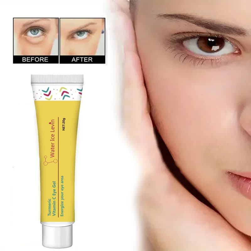 Curcuma Vitamin C Gel Cream For Eyes Anti Circles Dark Eyes Bags Hydrating Removal Scratching Skin Care Products For Eyes