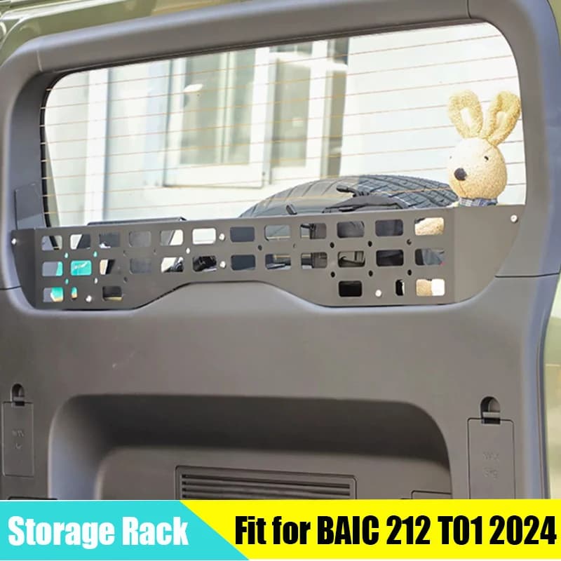 Car Tailgate Storage Rack Suitable for BAIC 212 T01 2024 2025 Modified Auto Trunk Storage Frame Metal Fence Car Accessories
