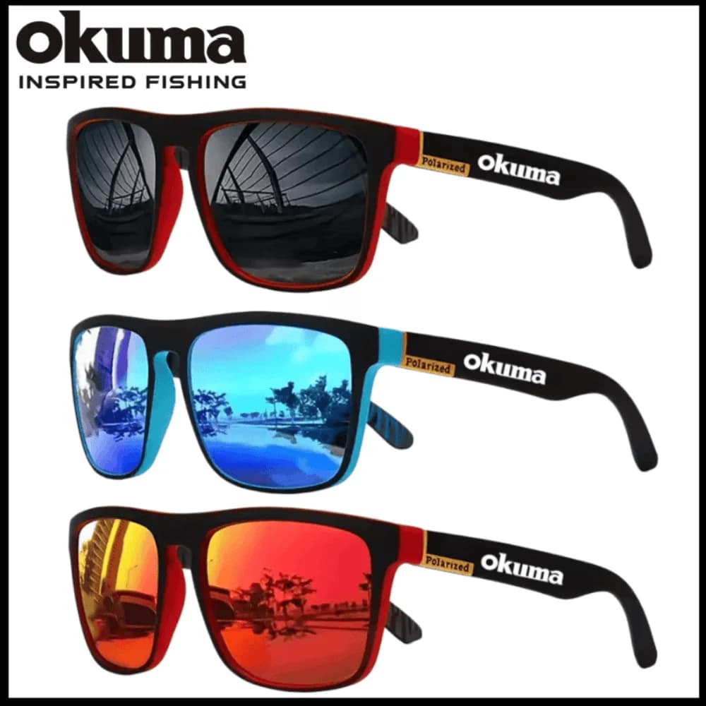 Occhiali da Sole Polarizzati Okuma UV400 per Guida, Pesca, Ciclismo e Sport all'Aperto, Design alla Moda