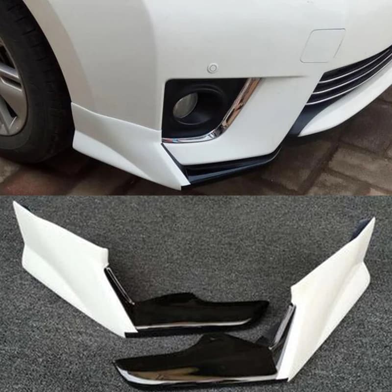 For Toyota Corolla 2014 2015 2016 ABS Front Bumper Diffuser Lips Splitter Car Accessories Spoiler Body Kit
