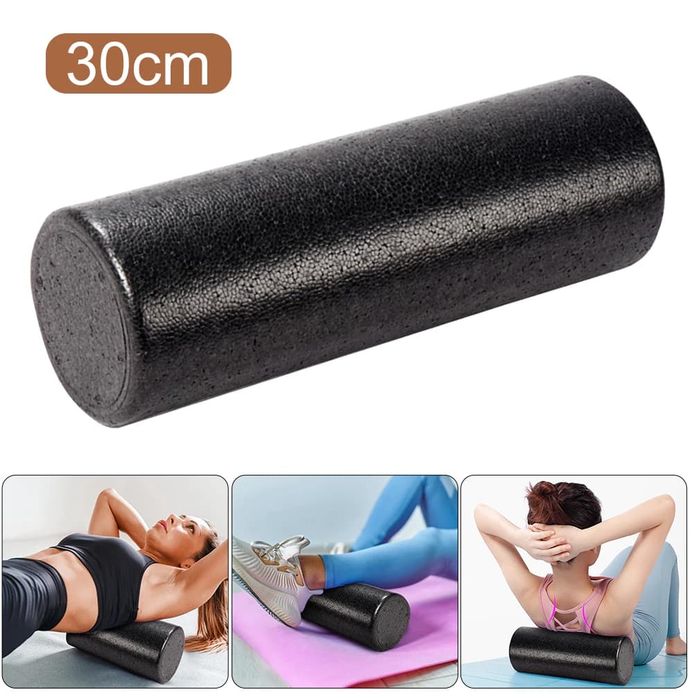 12 Inch High Density Back Foam Massage Roller Deep Fabric Massage for Rear Leg Exercises Yoga Physical Activities