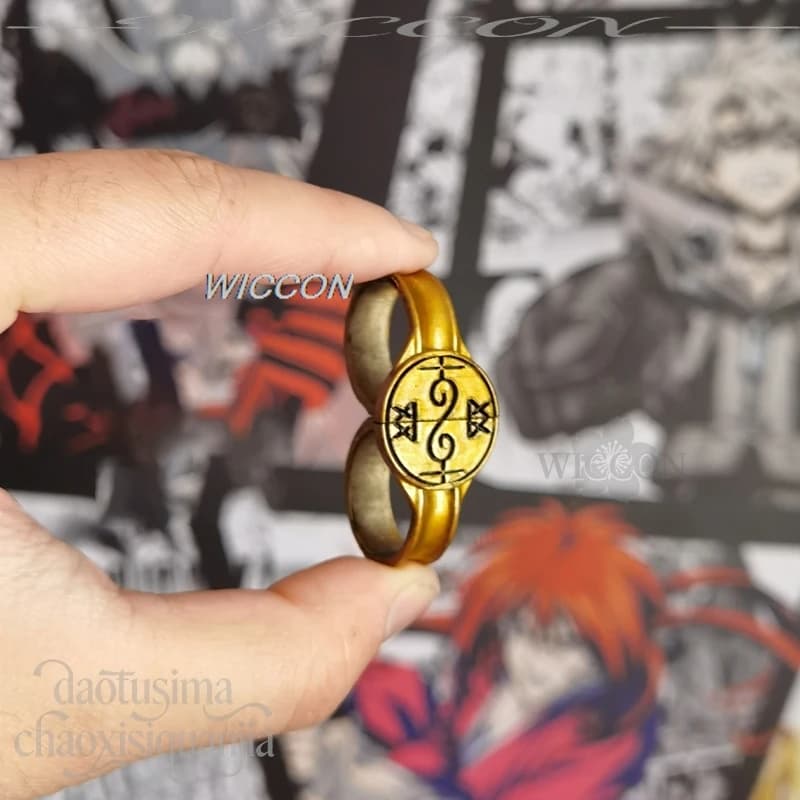 Anime Witch Hat Atelier Cosplay Olruggio Link Ring 3D Polylactic Acid Rings Props Accessories Halloween Christmas Birthday Gifts
