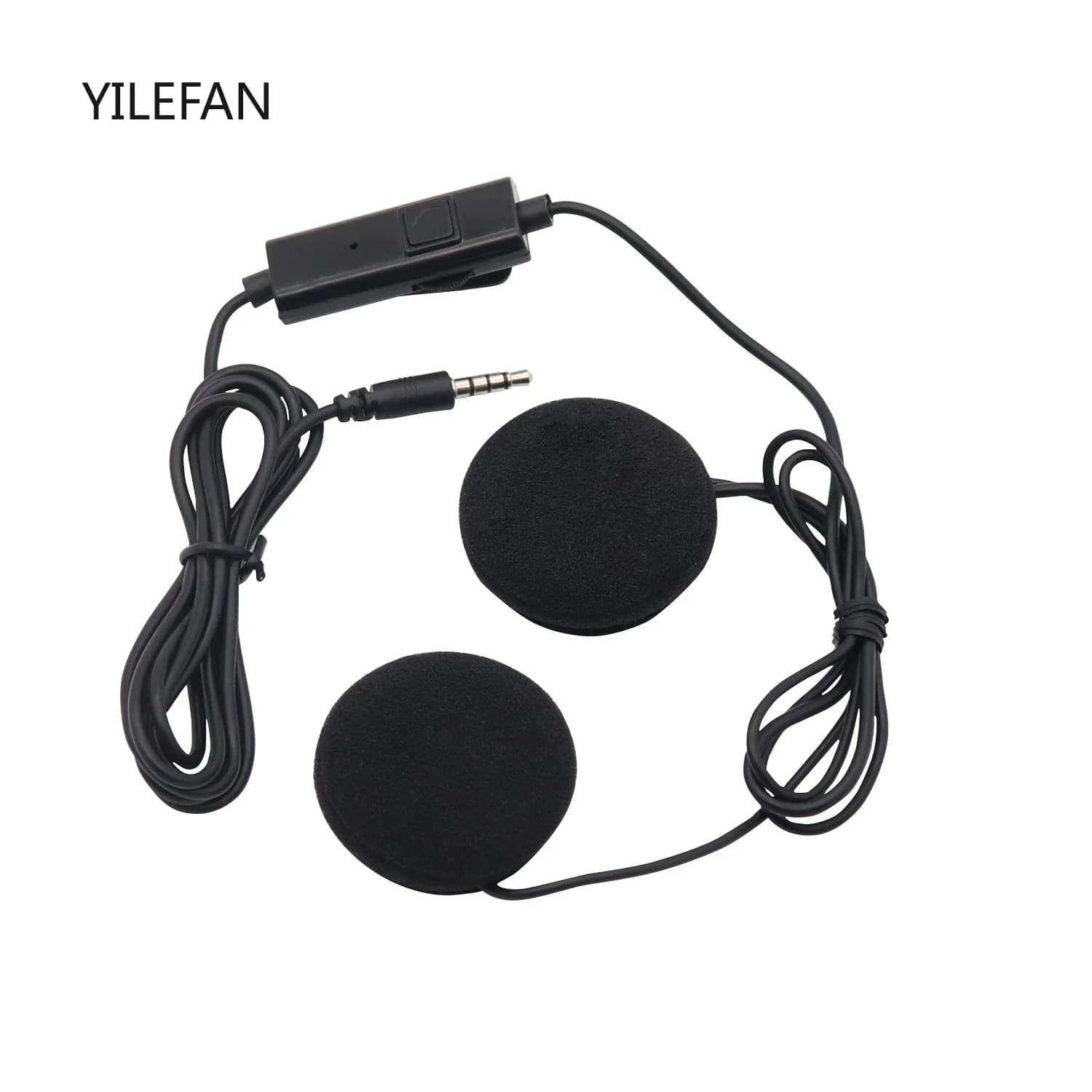 Auricolari per casco da motociclista, auricolari per navigazione GPS Voice Black Rider, microfono da asporto per la guida