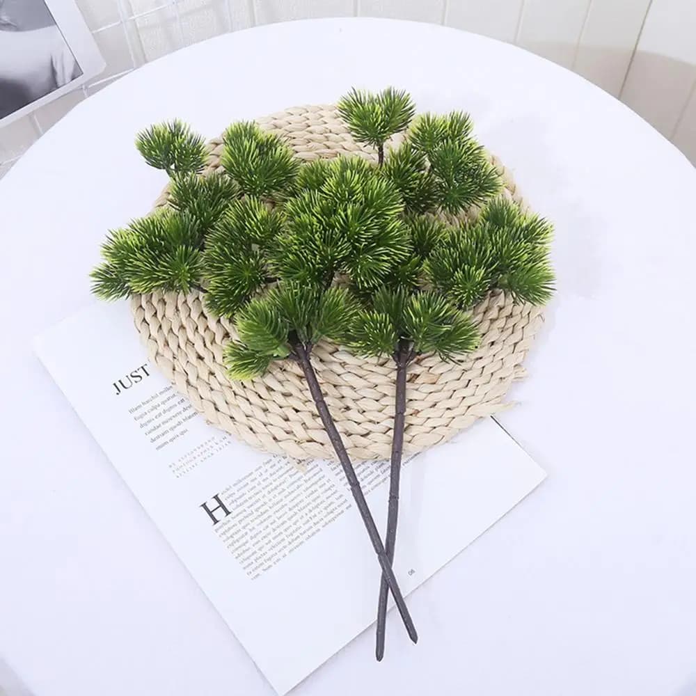 Matrimonio Decorazione domestica Artigianato Forniture natalizie per feste Pianta artificiale Aghi di pino Pinaster di plastica Cipresso falso