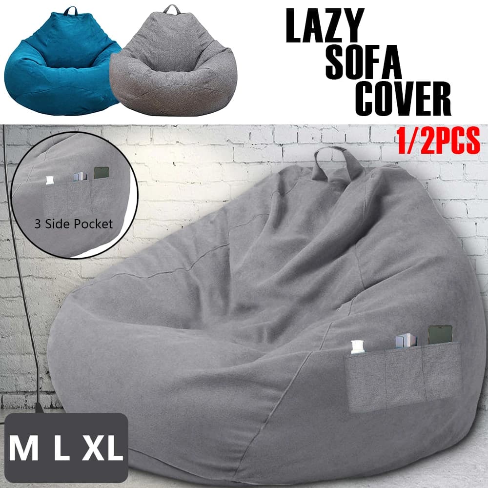 1/2 pieces soft lazy sofa cover and comfortable sofa decorative breathable sofa cover with 3 side pockets for furniture