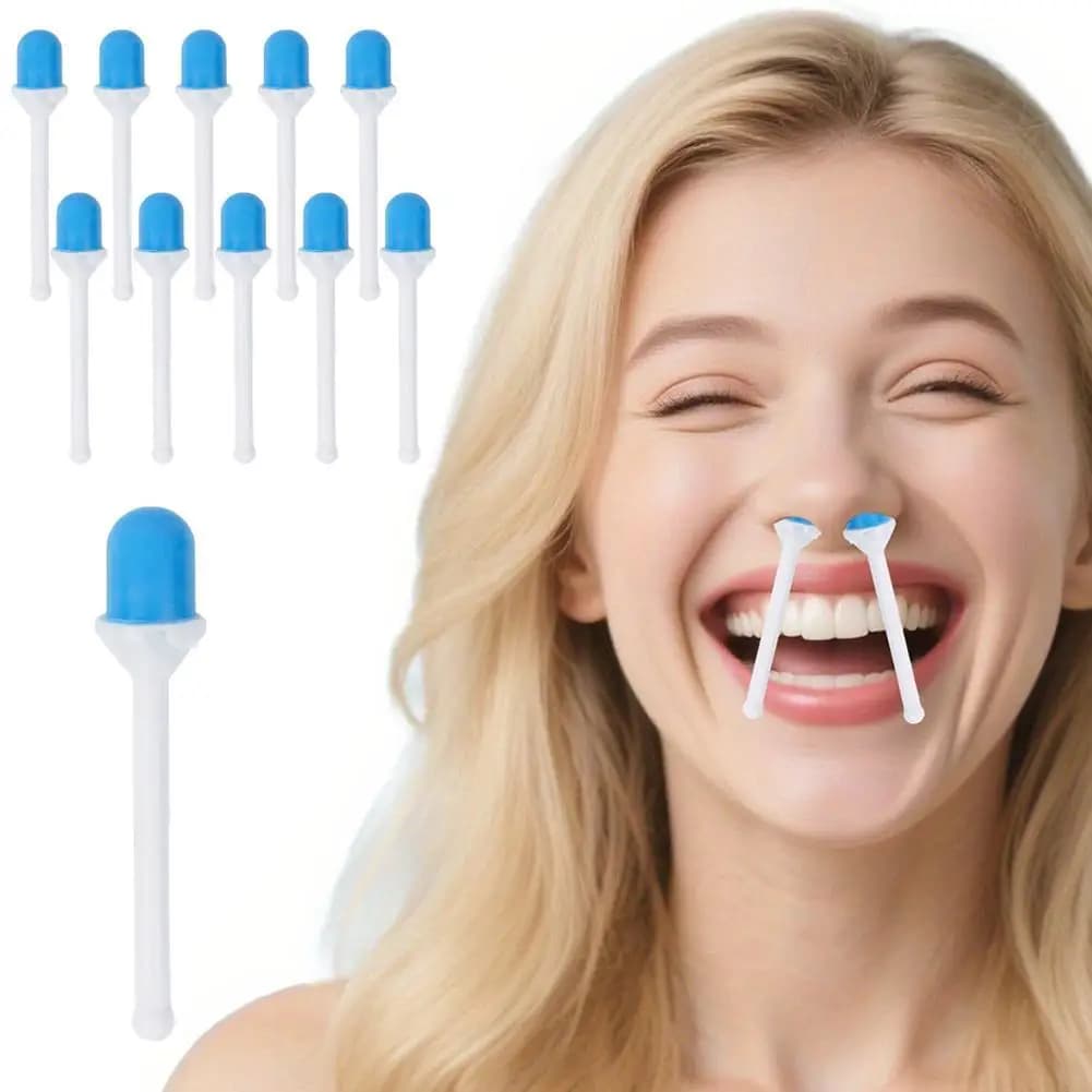 Nose Cleaning Absorbent Sticks Disposable Nasal Care Swabs Portable Nose Moisturizing Cleaning Tool for Daily Use 10/20/30Pcs