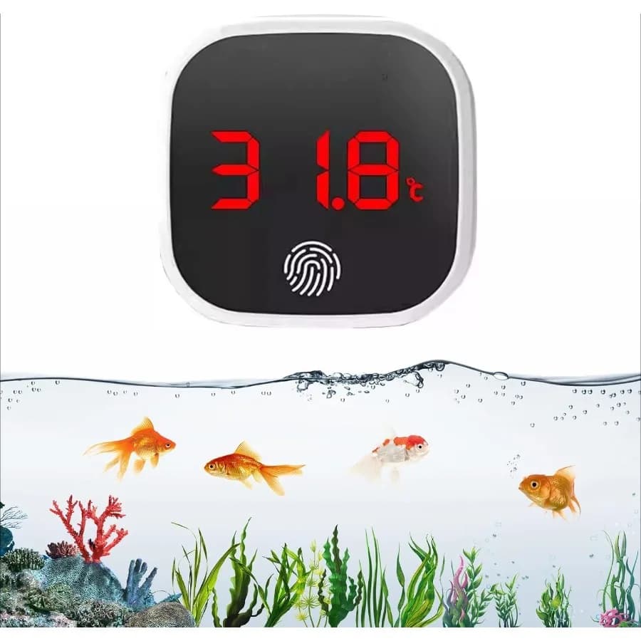 Termometro digitale per acquario Touch Screen Termometro per acquario Misurazione elettronica Misuratore di temperatura per acquario Accessori per acquari
