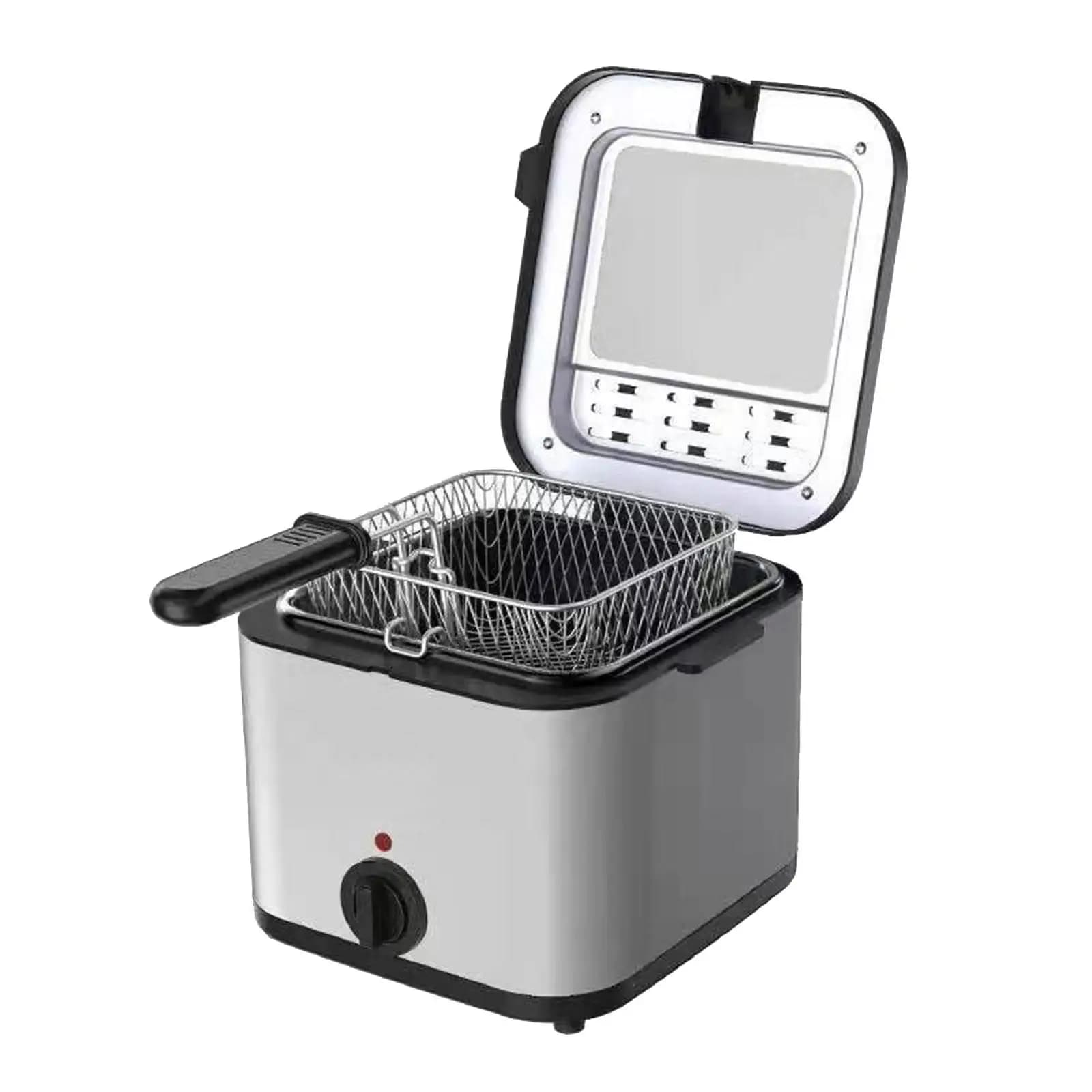 Pentola per friggere Rivestimento antiaderente Friggitrice elettrica Friggitrice per pesci Pentola per friggitrice per patatine da ristorante da appoggio della cucina