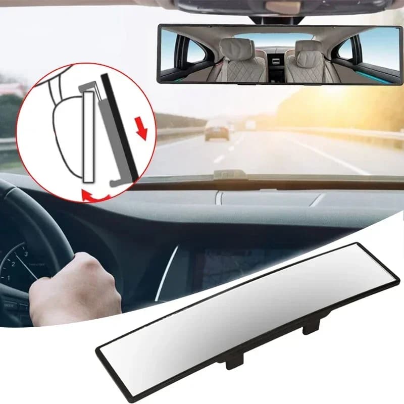 Anti-reflective universal wide-angle back mirror Car rear view Children's high chair watch blue sun visor Safety glasses