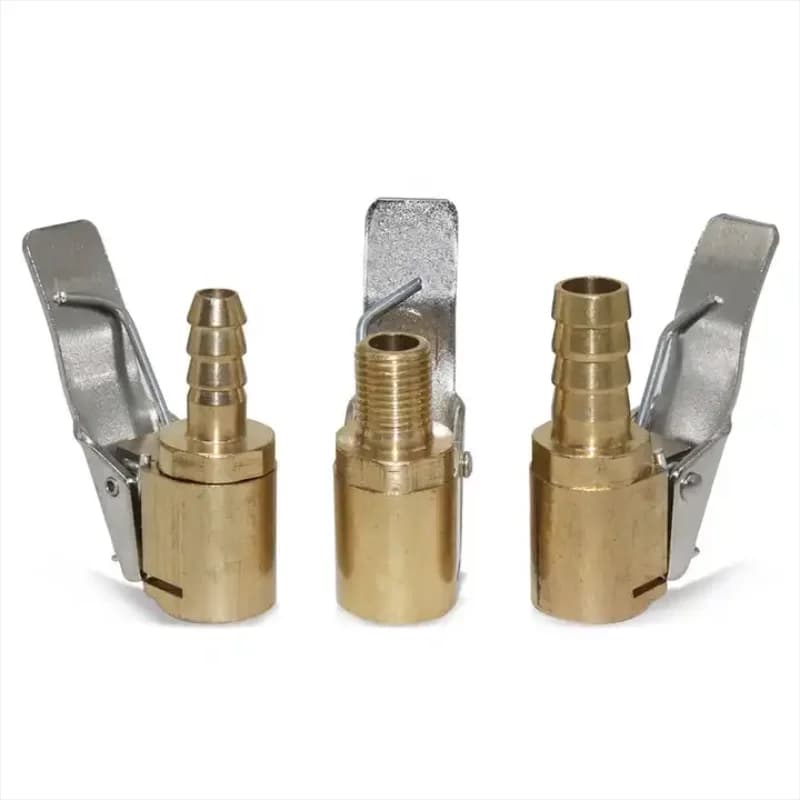 Auto Auto ottone 6/8mm pneumatico ruota pneumatico mandrino aria gonfiatore pompa valvola morsetto morsetto adattatore accessori Auto per comprimere