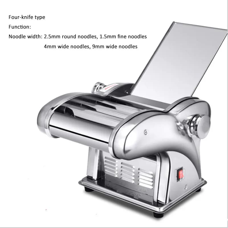 Macchina per pasta domestica a 4 lame Gnocco Wonton Pelle Impastatrice Macchina per laminare Farfalle Pasta Maker Macchina per tagliatelle elettriche