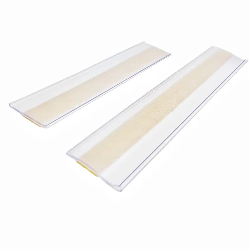 Etichette Adesive in PVC H3cm per Prezzi, Espositori per Scaffali, Strisce Porta-Dati, 100 Pezzi