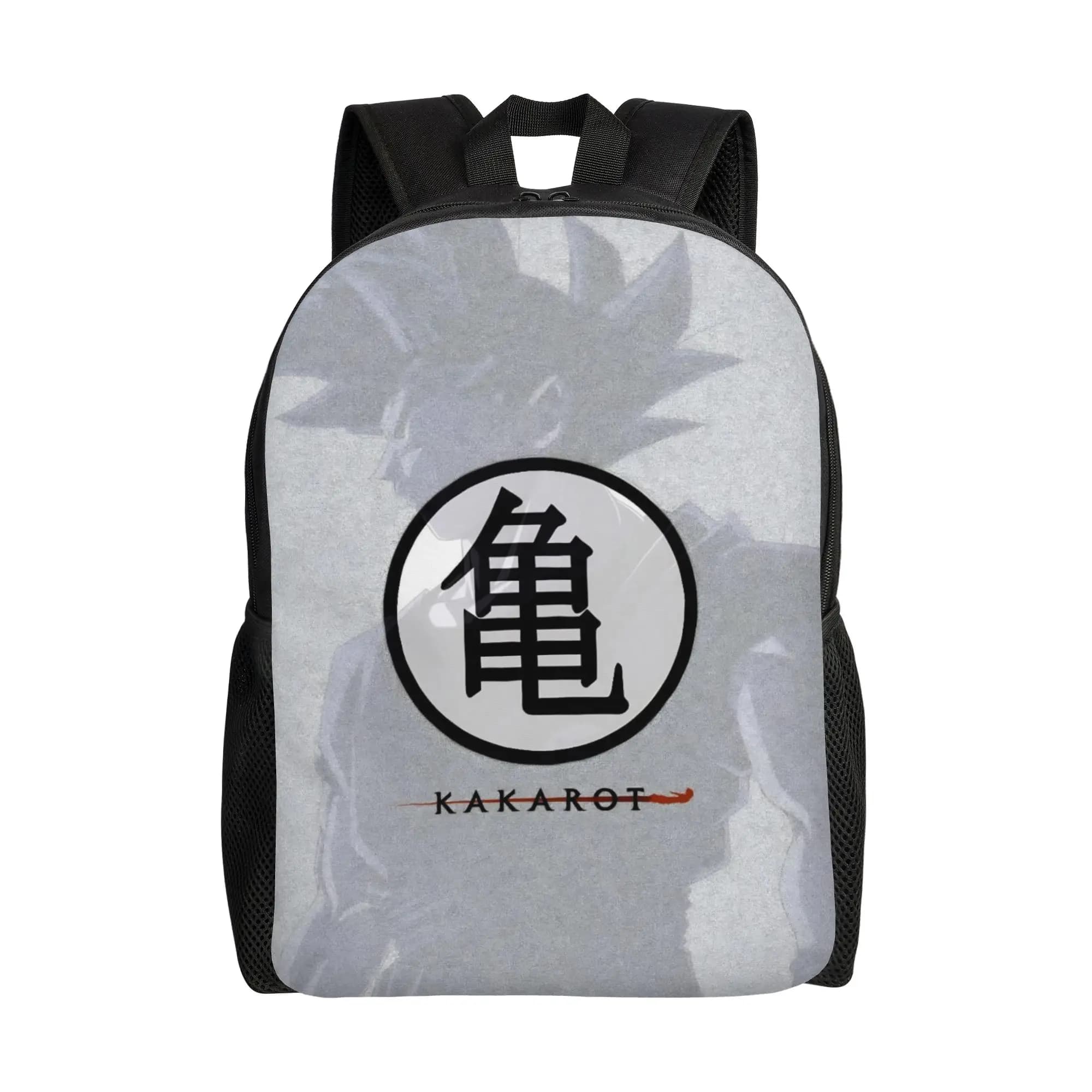 Zaino Kakarot Goku Dragon Ball Master Roshi Kanji per uomo e donna, borsa da viaggio per escursioni e scuola superiore, borsa per laptop in tela