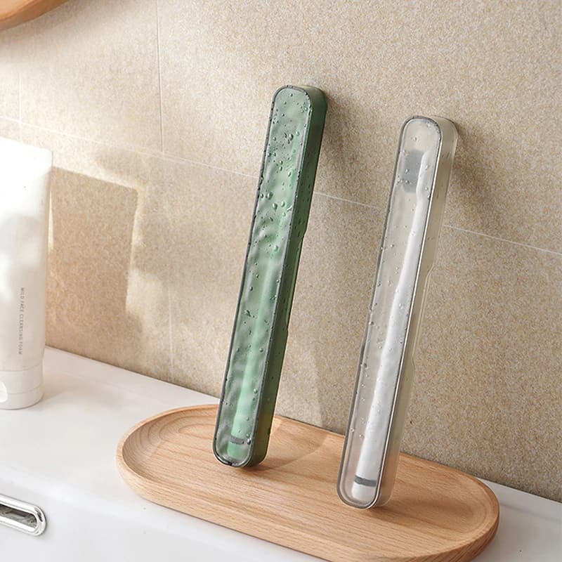 1 Pezzo Porta Spazzolino Portatile da Viaggio, Custodia Organizer per Spazzolino da Campeggio, Accessori Bagno