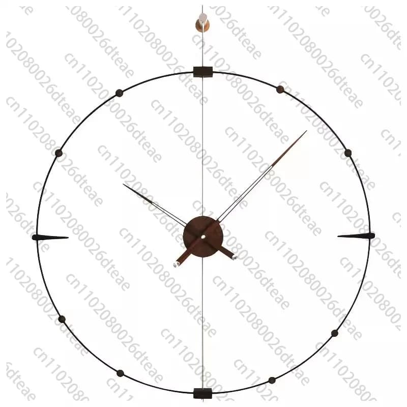 Wall clock modern light luxury simple clock personality trend fashion living room silent art creative watch