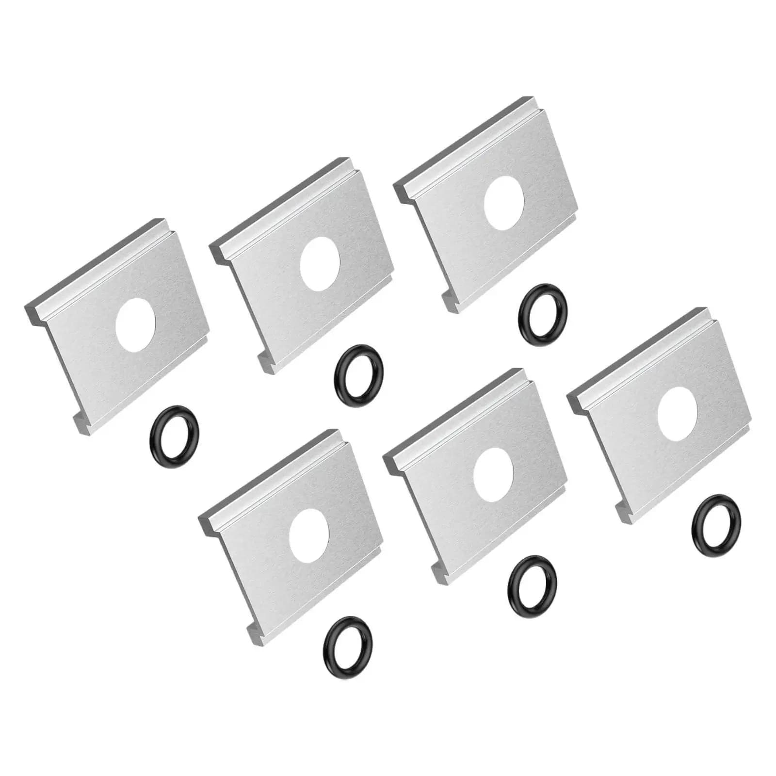 Adattatori per kayak da 6 pezzi Piastre per kayak Installazione semplice Adattatori per sistema pratico con O-ring per sostituzioni di kayak