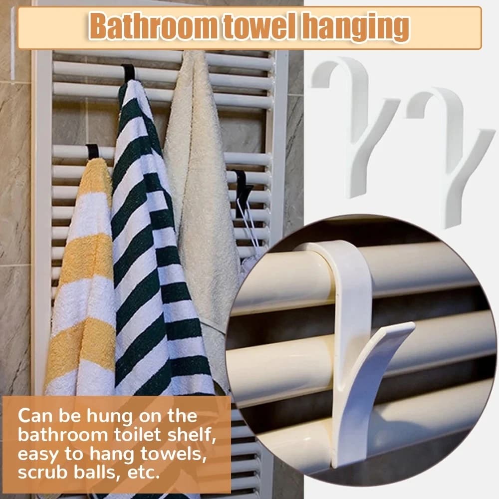 3/6 Parts Hooks Multifunction for Radiator Scaldasalviette, Drying and Drying Hook