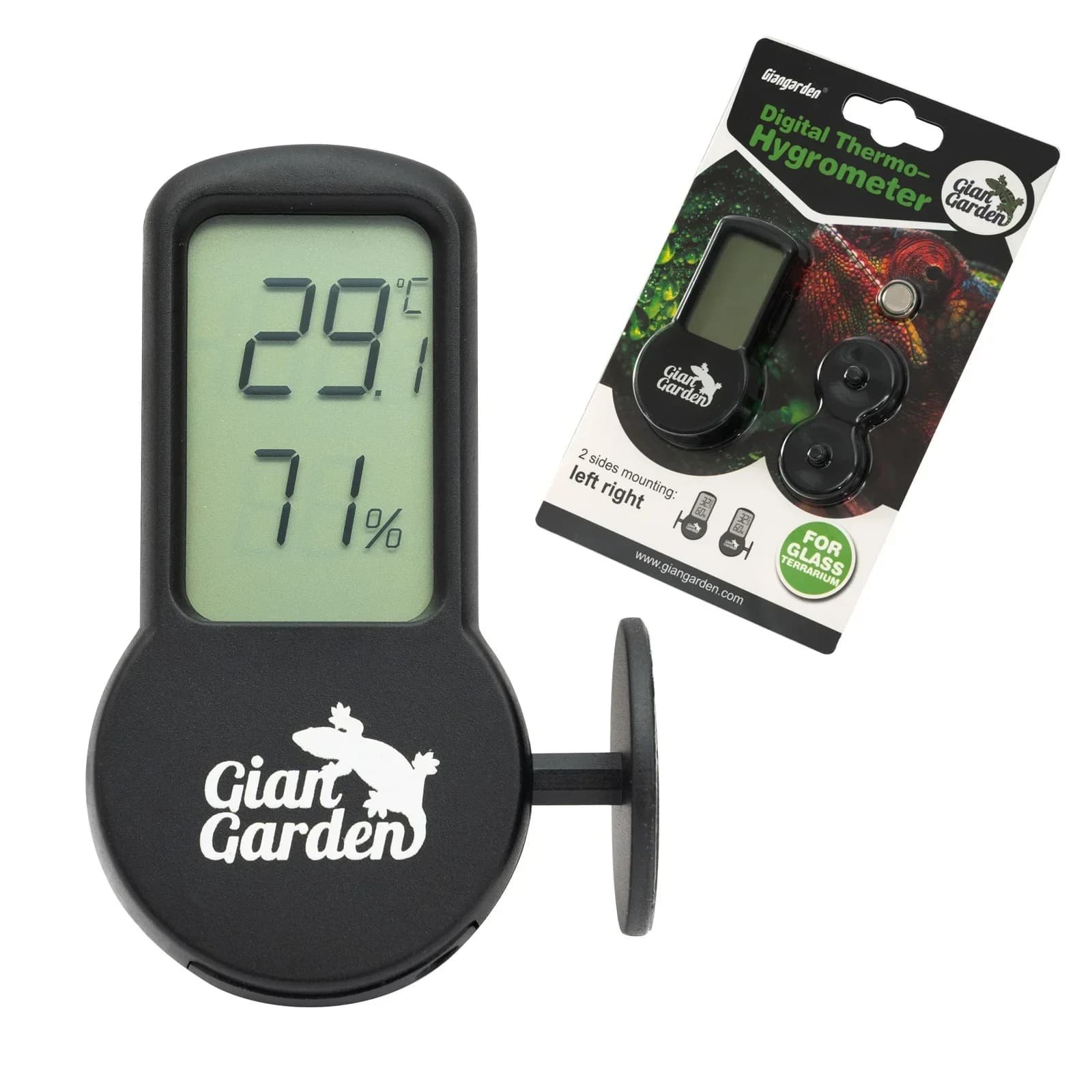 Igrometro e termometro per rettili per terrario Gecko/Drago barbuto/Rana/Portoia Habitat Monitoraggio accessori per rettili