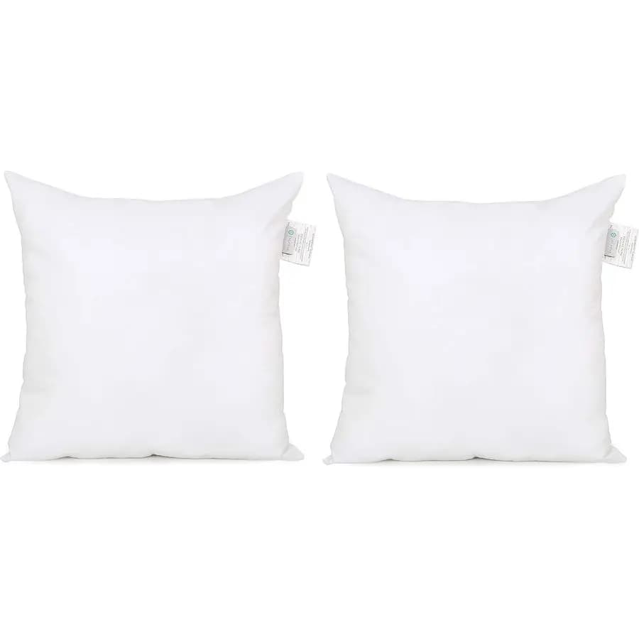 Pillow Paddings, Hypoallergenic, Soft, Decorative, 24x24, White, Set